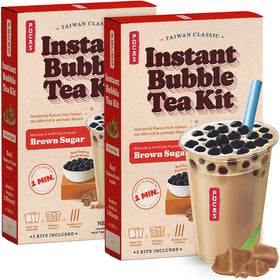 Pocas bubble tea kit brown sugar powder for quick at-home drinks