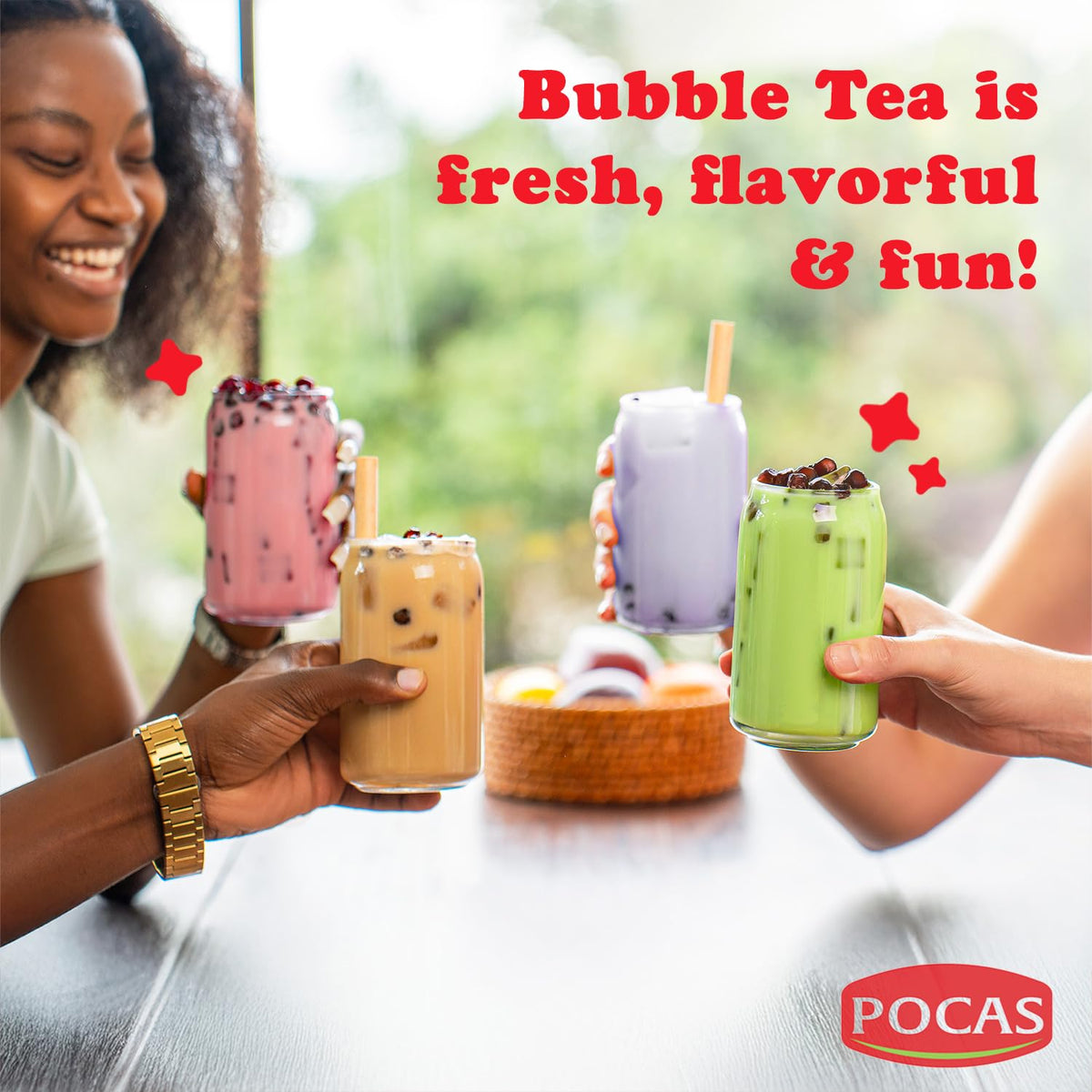 Pocas bubble tea kit ready in 1 minute for quick treats