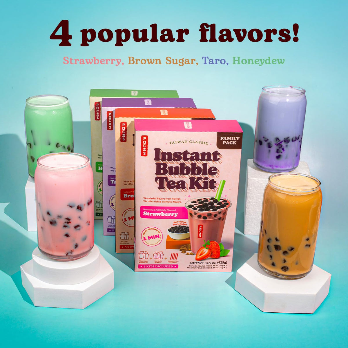 Pocas bubble tea kit Taiwanese-inspired flavor profile at home