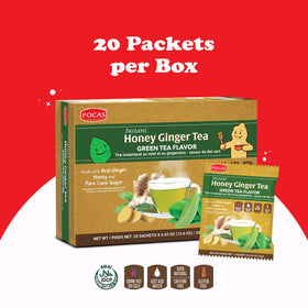 Pocas Green Tea flavor crystals delivering a balanced, flavorful sip.