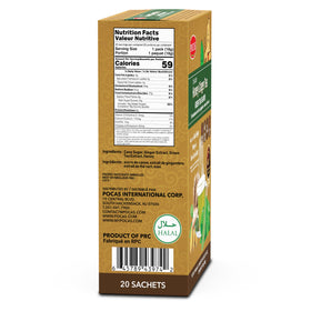 Pocas Honey Ginger Tea Crystals packets for easy on-the-go prep.