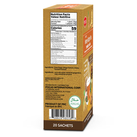 Pocas tea packets laid out—twenty packets per box for everyday convenience