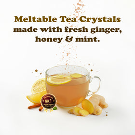 Open sachets from Pocas Honey Ginger Tea Powder ideal for on-the-go