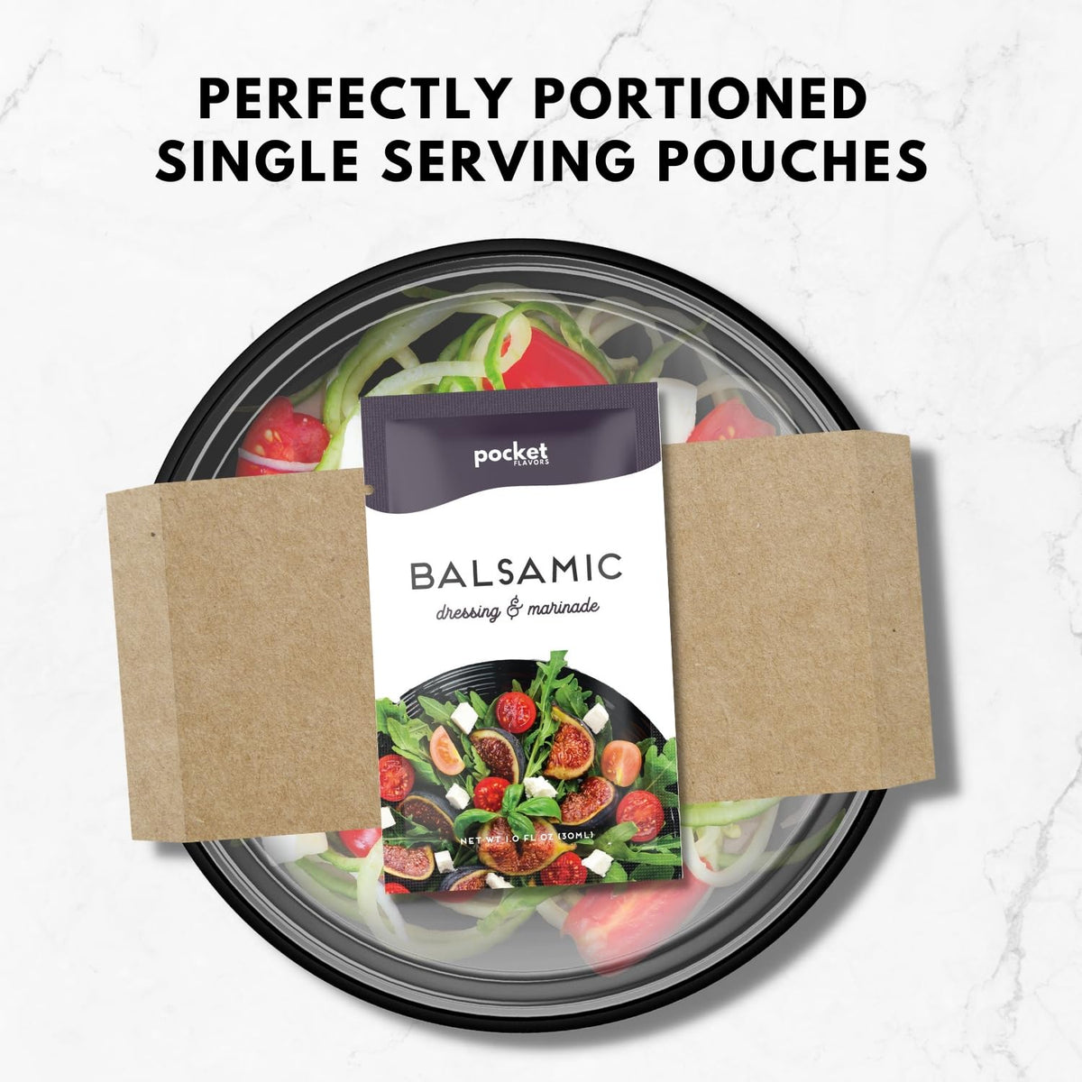 Pocket Flavors variety-pack includes seven flavors for salad experimentation.