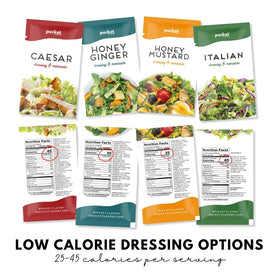 Pocket Flavors Greek dressing 1oz pouch ideal for healthy veggie bowls