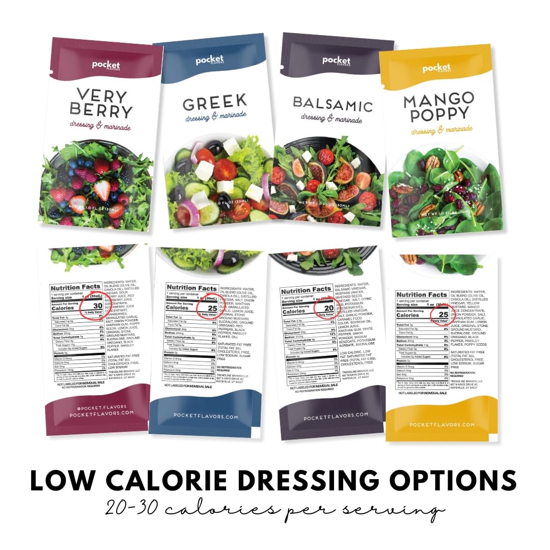 Pocket Flavors Italian dressing 1oz pouch perfect for light meals