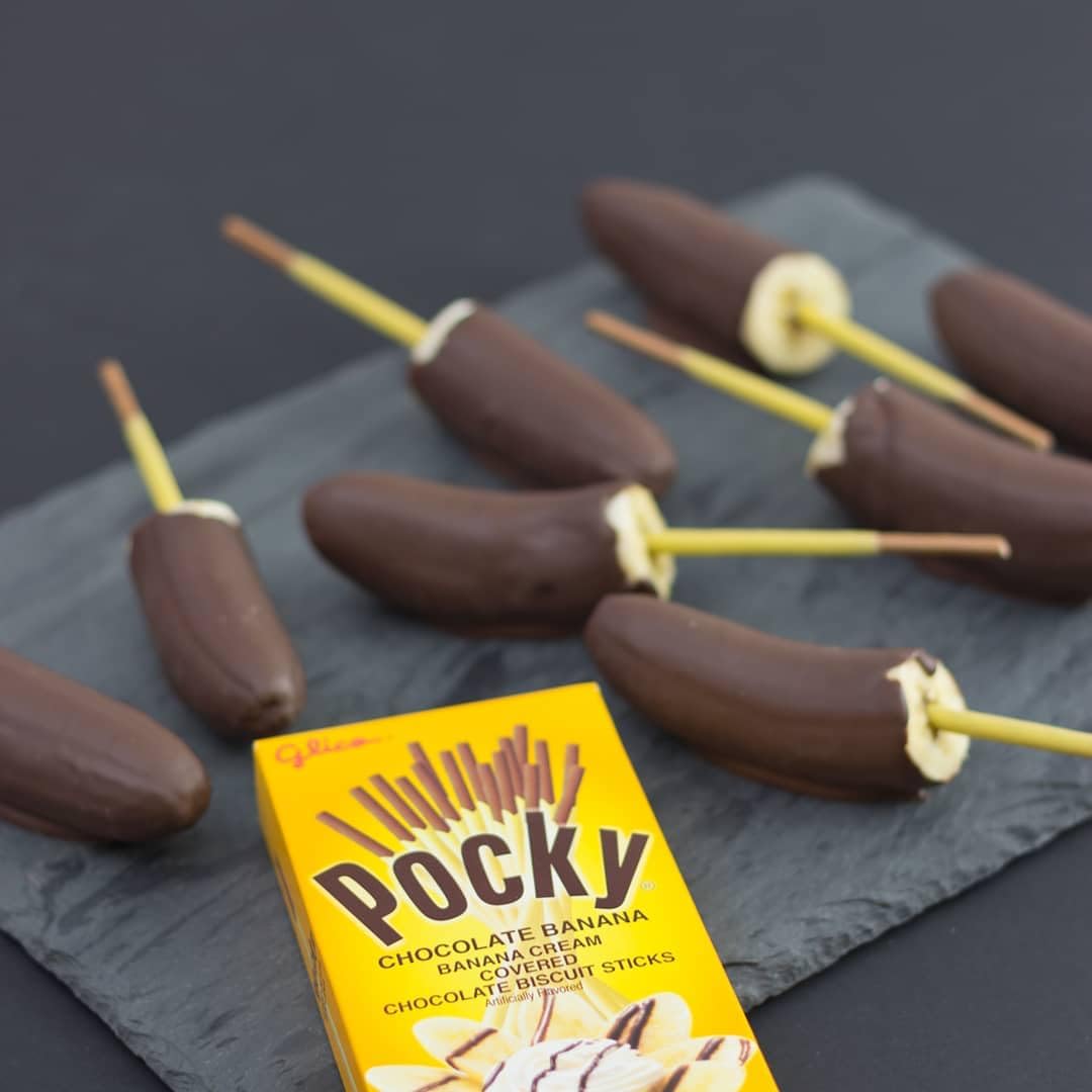 Pocky party setup showing ready-to-share snack option.