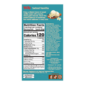 Pocky Salted Vanilla close-up of creamy coating with balanced flavor