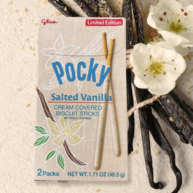 Pocky Salted Vanilla sticks ready to share with friends