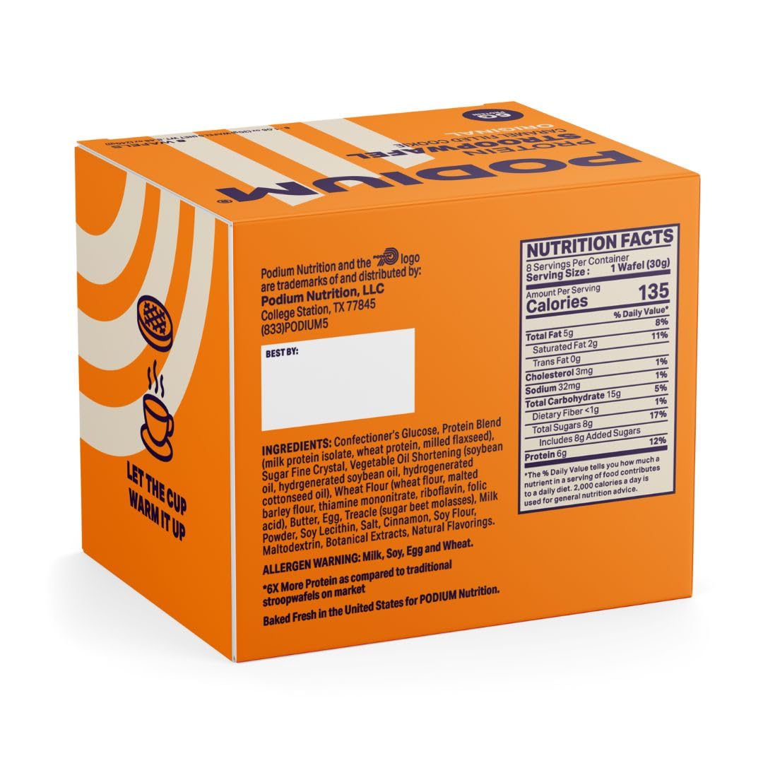 Podium Protein Stroopwafel crumbled over yogurt adds texture and protein.