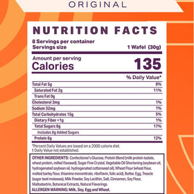 Podium Protein Stroopwafel reseal foil keeps freshness for portable snacking.