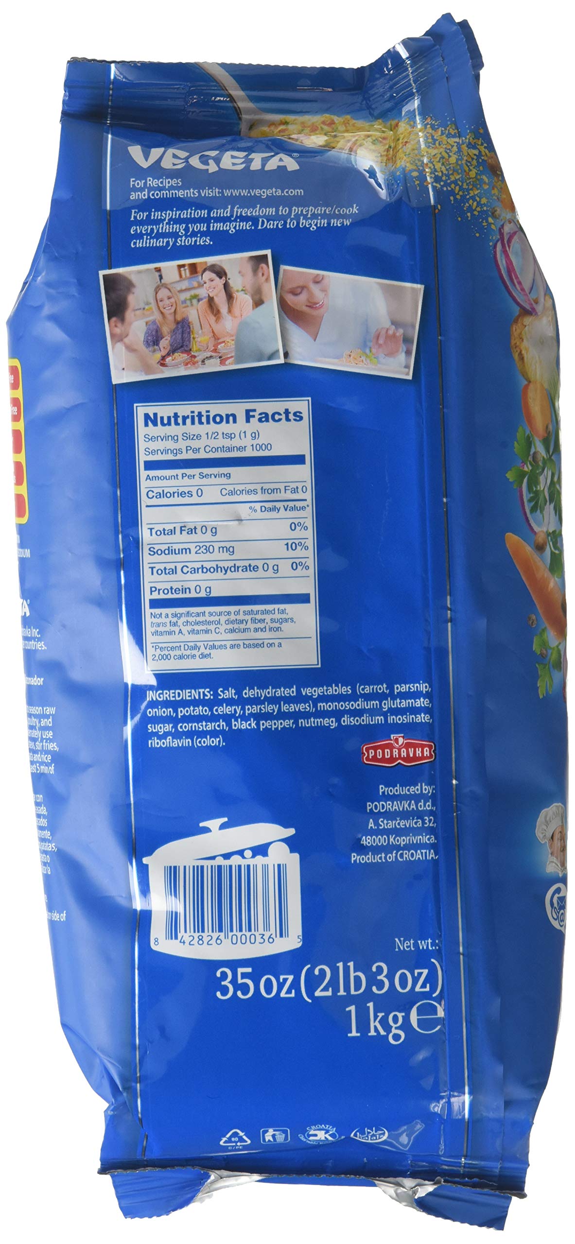 Podravka Vegeta soup mix contents add depth to homemade soups.