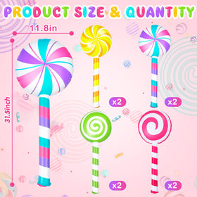 Poen giant lollipop prop in rose red enhances candy-themed celebrations.