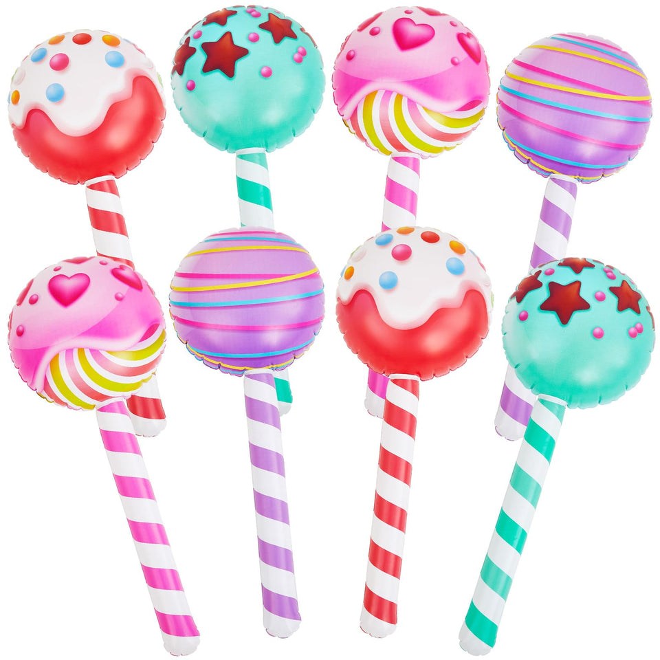 Poen giant inflatable lollipop rainbow decor for eye-catching party setup