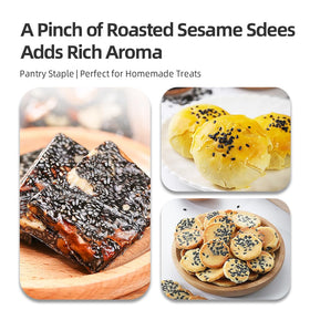 Seeds stirred into baking dough for a toasty flavor boost.