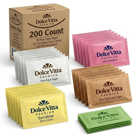 POGALIGHT Dolce Vitta box of 200 packets for home, office, and guest-ready coffee