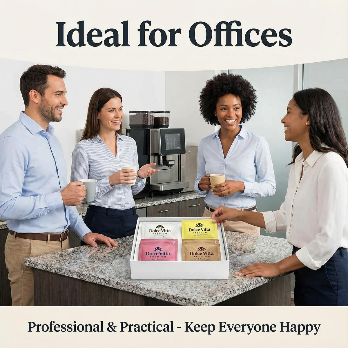 POGALIGHT Dolce Vitta office station with ready-to-use packets