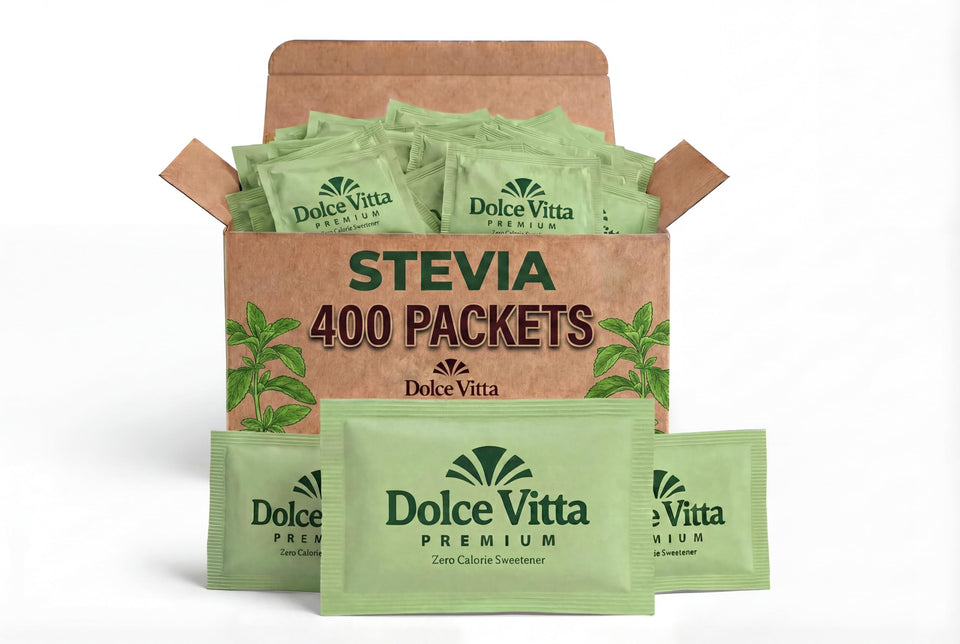 POGALIGHT Dolce Vitta Organic Stevia Box for zero-calorie sweetness.