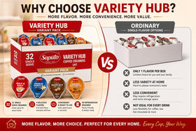 POGALIGHT french vanilla creamer single, creamy sweetness for everyday coffee.