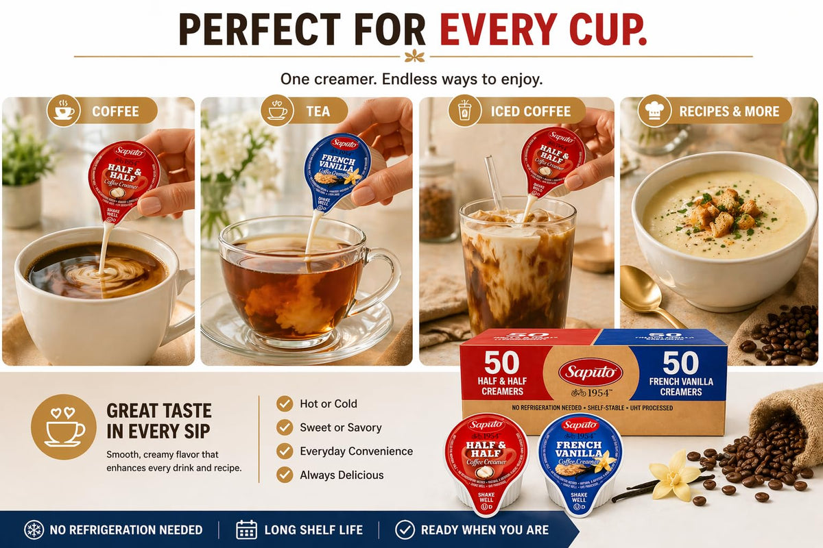 POGALIGHT Shelf-stable creamer pack ready for pantry displays