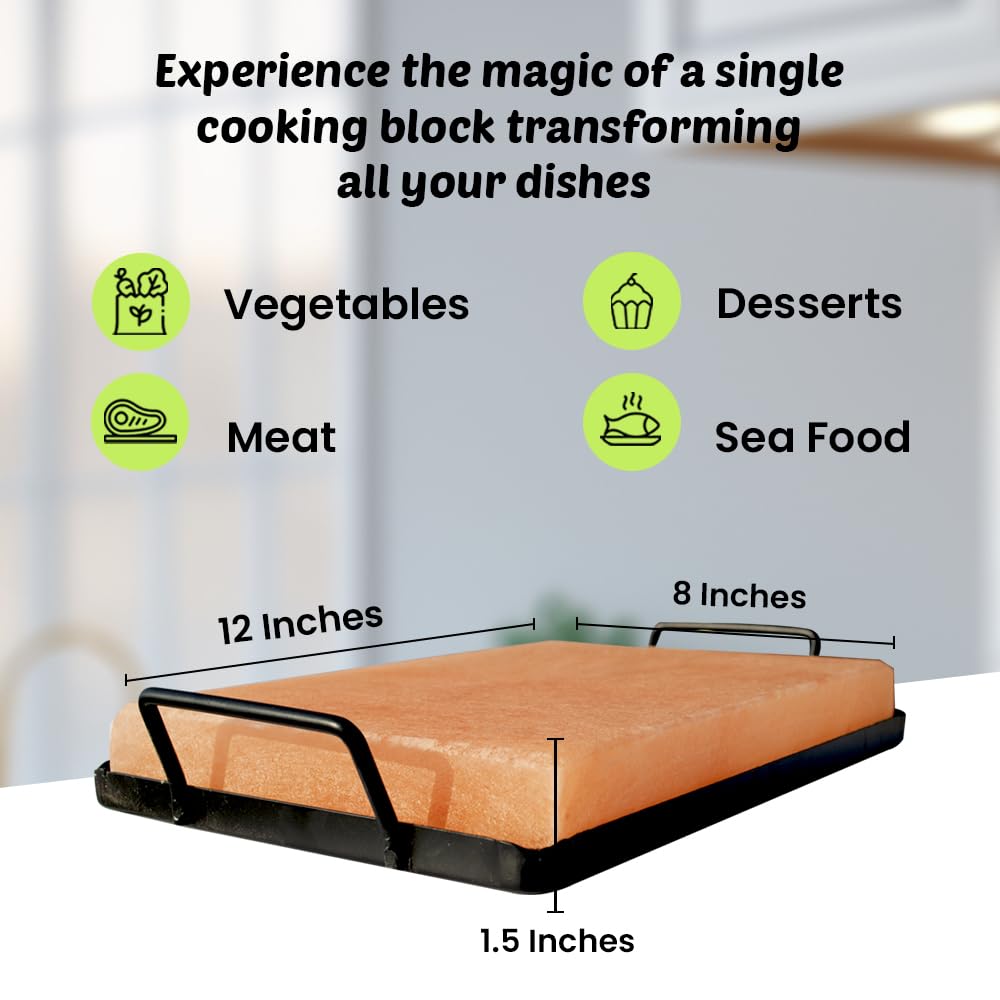 POHS salt block recipe booklet highlights creative serving ideas.