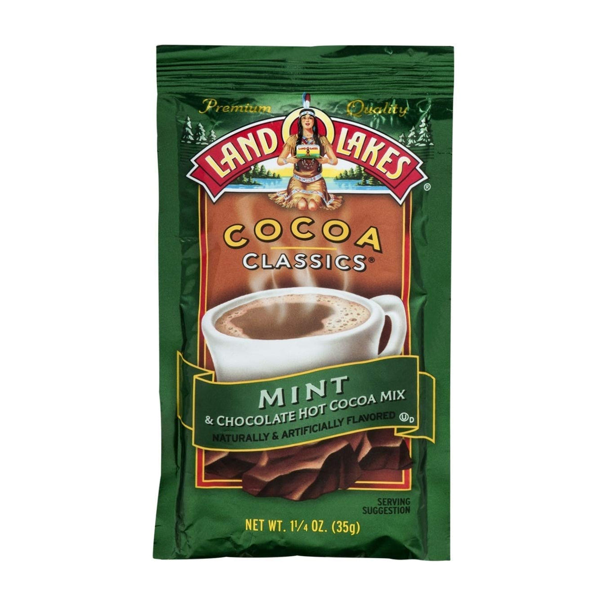 Poiget Land O Lakes mint hot cocoa cup, ideal for a comforting beverage experience