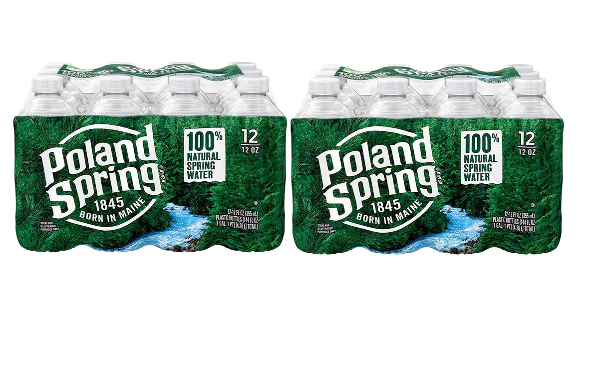 Poland Spring 24-pack bottles for convenient on-the-go hydration