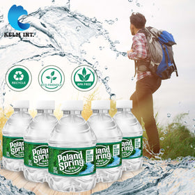 Poland Spring BPA-free recyclable packaging for simple disposal.