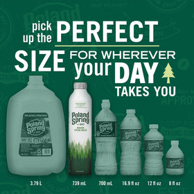 Poland Spring water highlights naturally occurring minerals and electrolytes