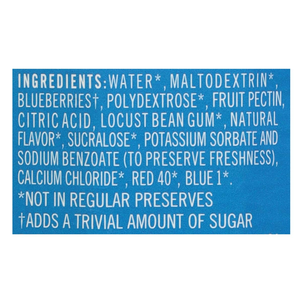 Polaner blueberry preserves beside fresh fruit suggests versatile snacking