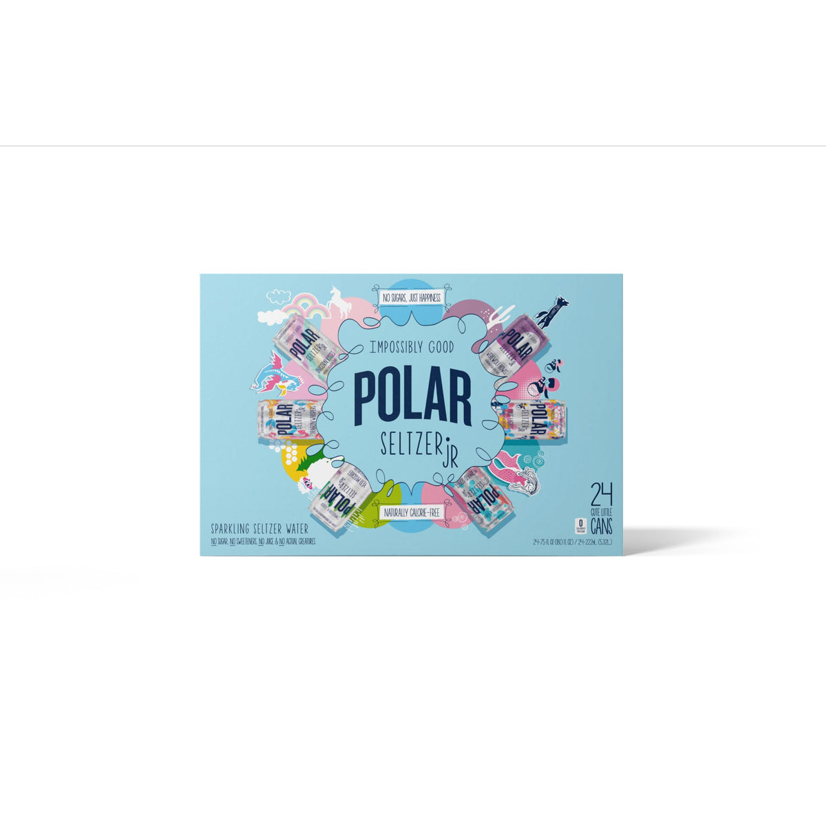 Polar Seltzer Jr Mermaid Songs can provides zero sugar hydration for beach days.