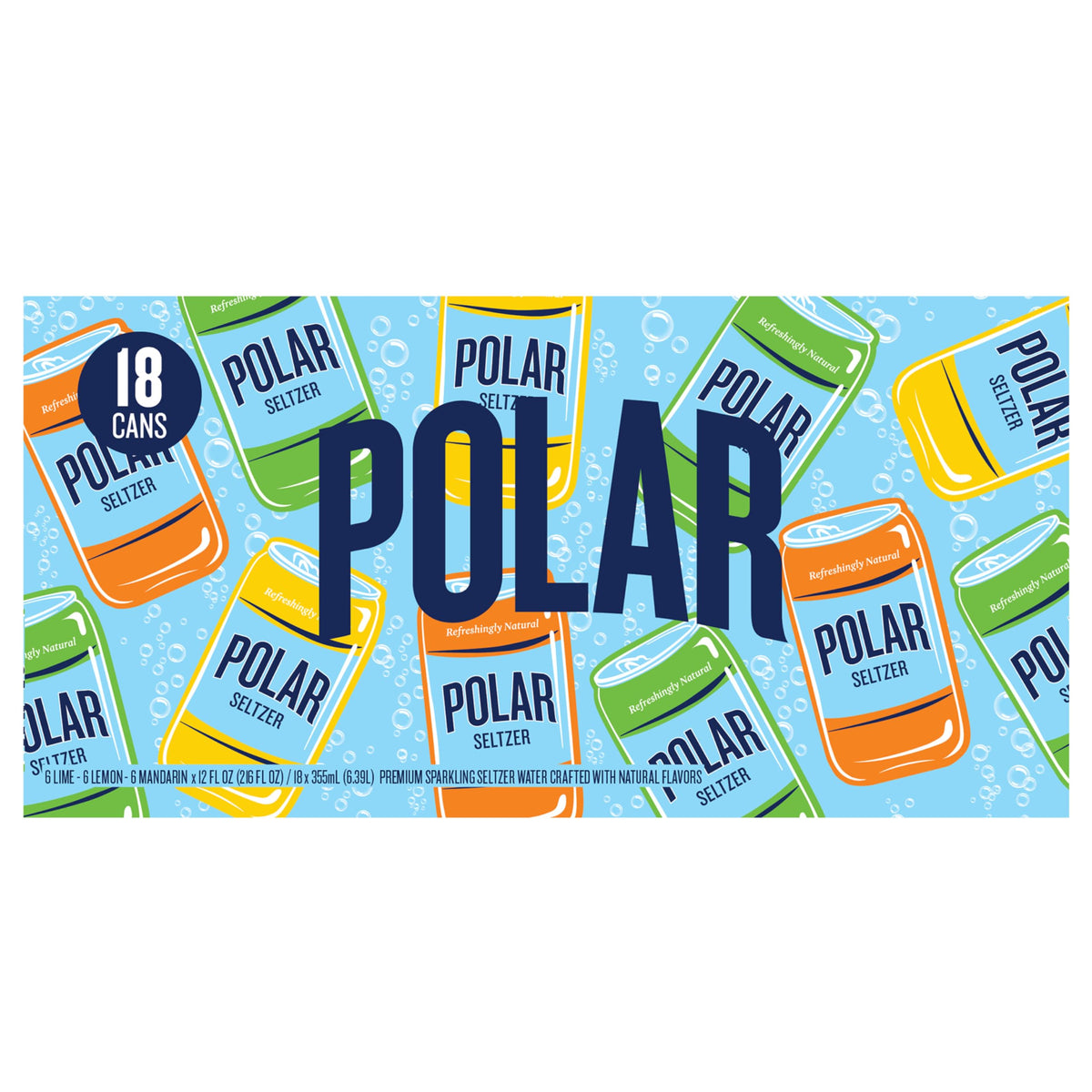Polar Seltzer Lime can close-up showcases crisp carbonation and zesty aroma