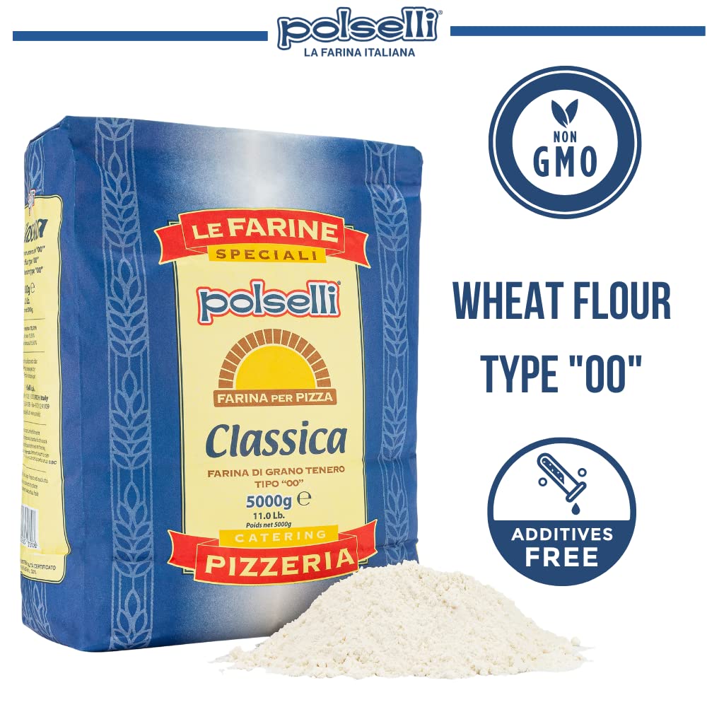 POLSELLI Classica 00 flour dough ready for pizza or pasta