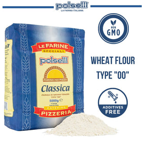 POLSELLI Classica 00 flour dough ready for pizza or pasta