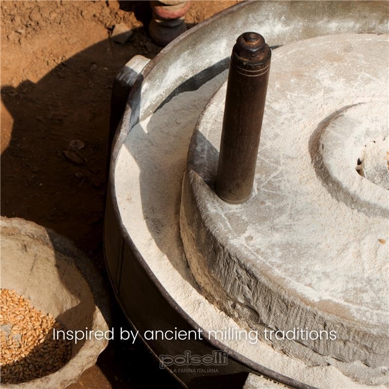POLSELLI PuroGrano stone-ground flour bag ready for home bakers' recipes