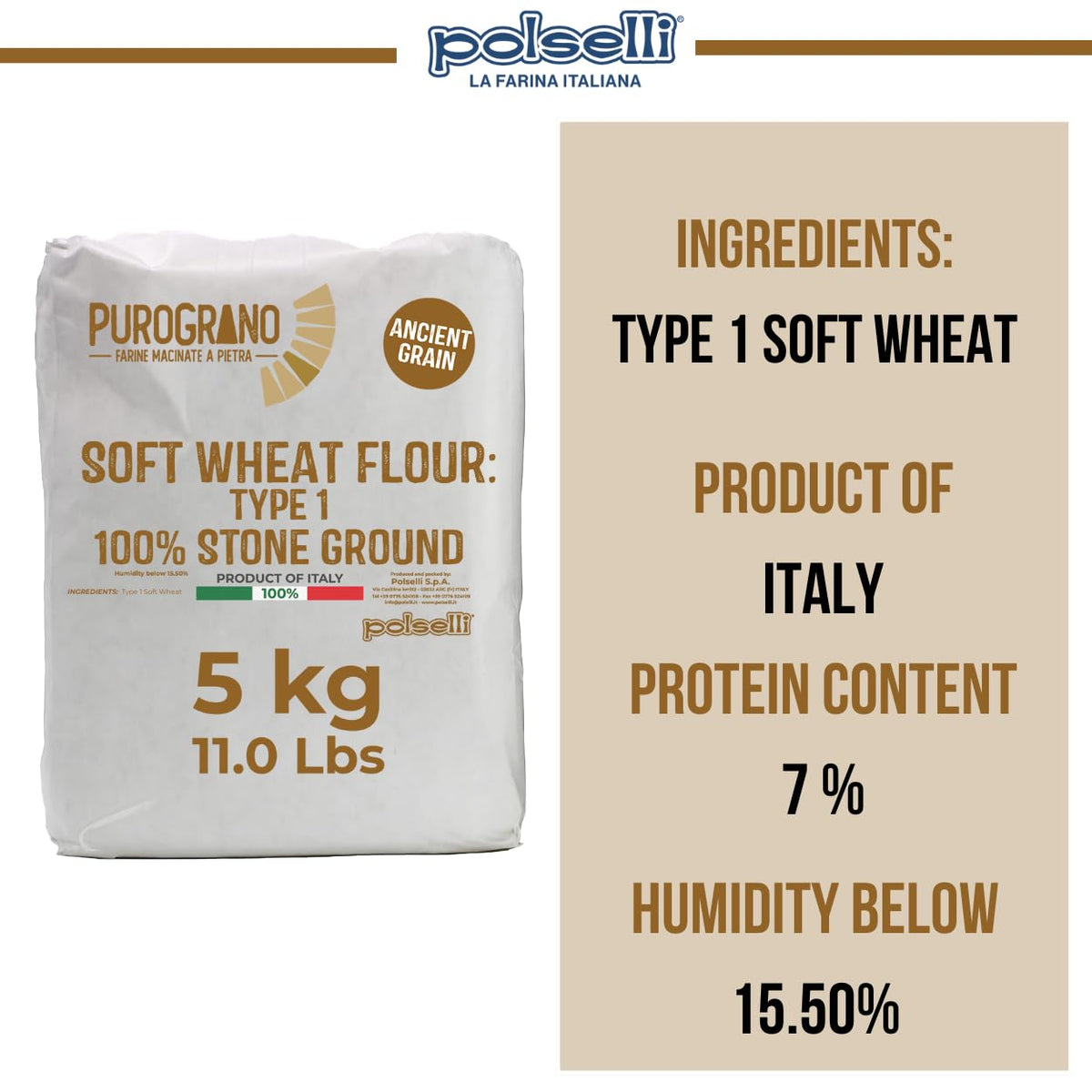 POLSELLI PuroGrano sourdough dough in fermentation for depth of flavor
