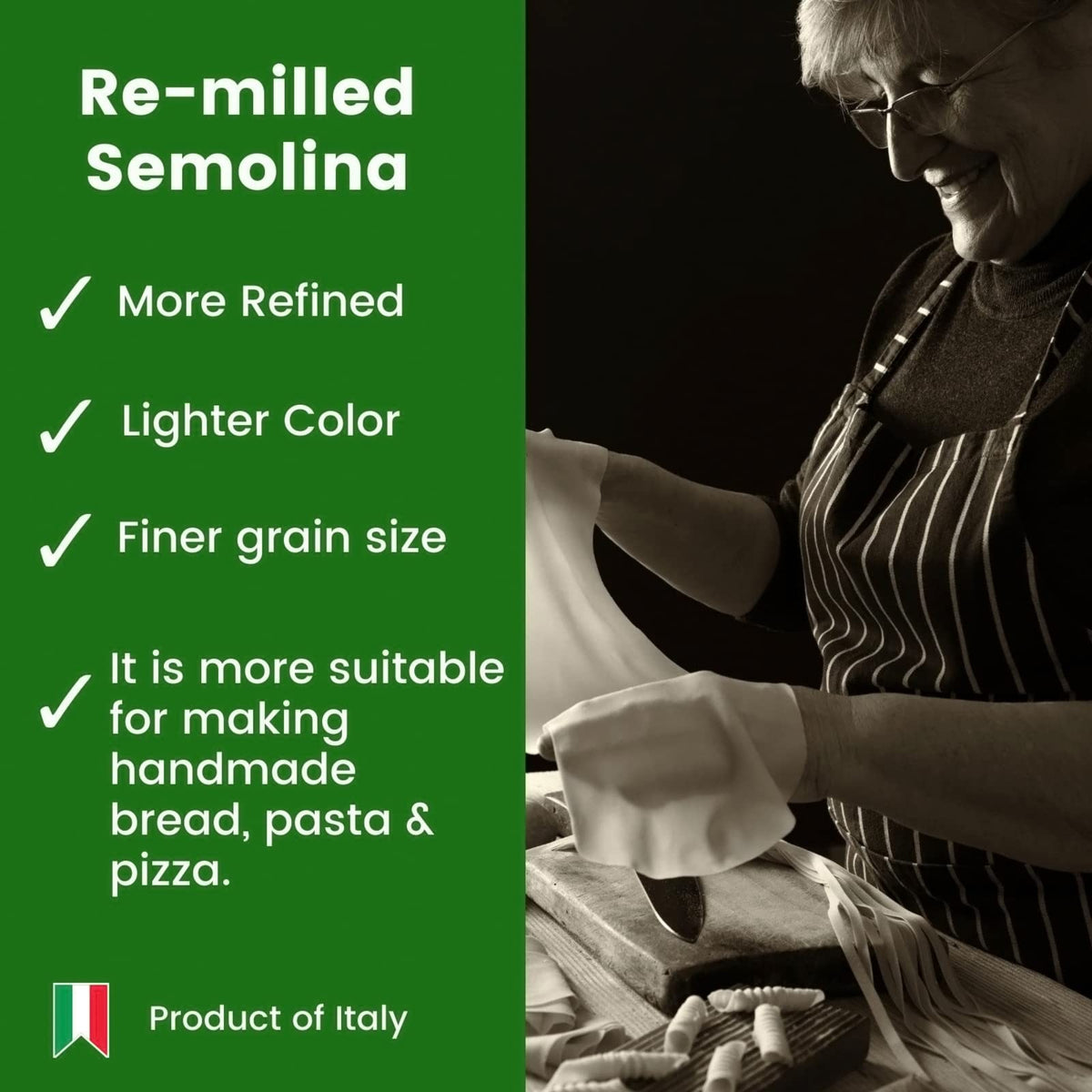 POLSELLI semola rimacinata dough aiding crispy bread crust development.