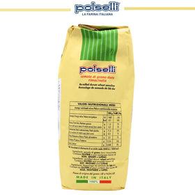 POLSELLI semola rimacinata ready for pizza dough preparation and shaping.