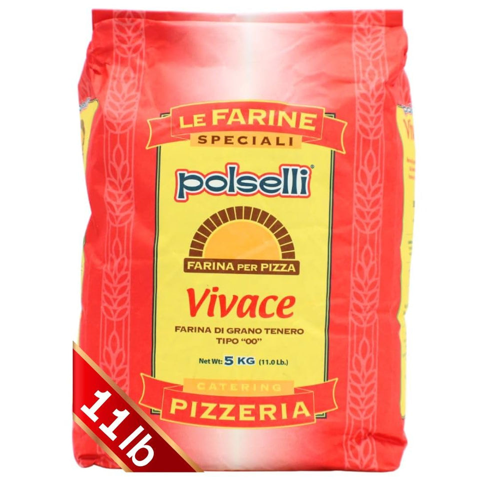 Polselli Vivace Type 00 flour 5 kg pack for authentic Neapolitan dough