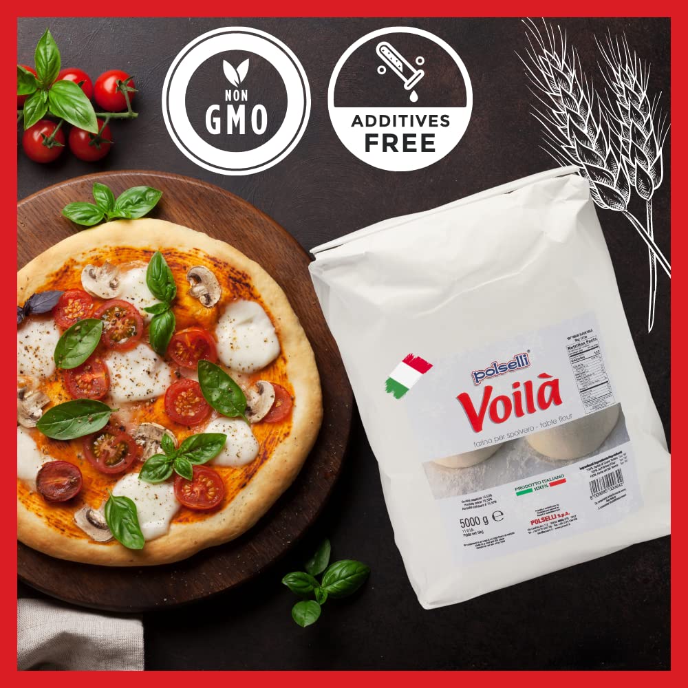 POLSELLI Voila pizza dough flour promotes even browning