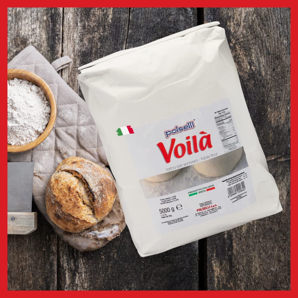 POLSELLI Voila unbleached flour preserves natural wheat character