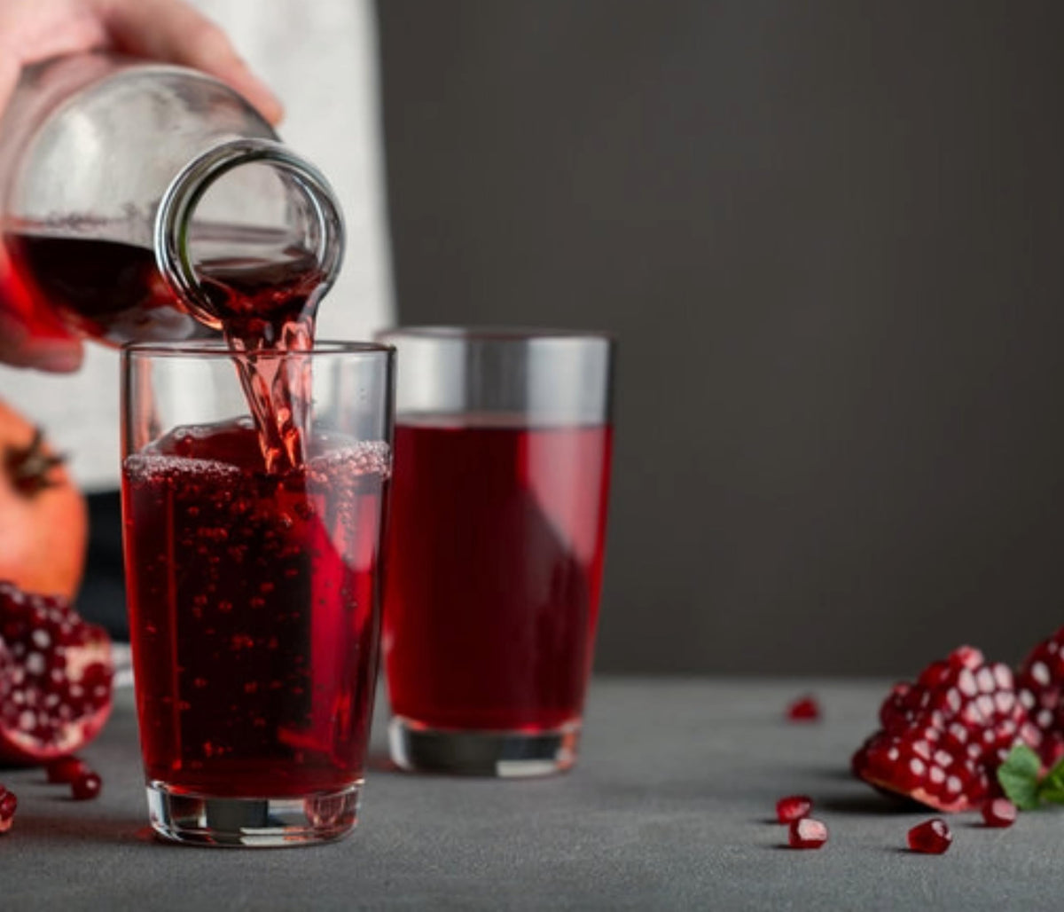 Kosher and gluten-free Pomegranaze juice suitable for dietary-friendly beverages.
