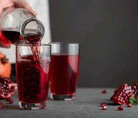 Kosher and gluten-free Pomegranaze juice suitable for dietary-friendly beverages.