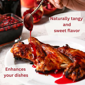 Pomegranaze pomegranate molasses glaze concept for sauces and finishing drizzles