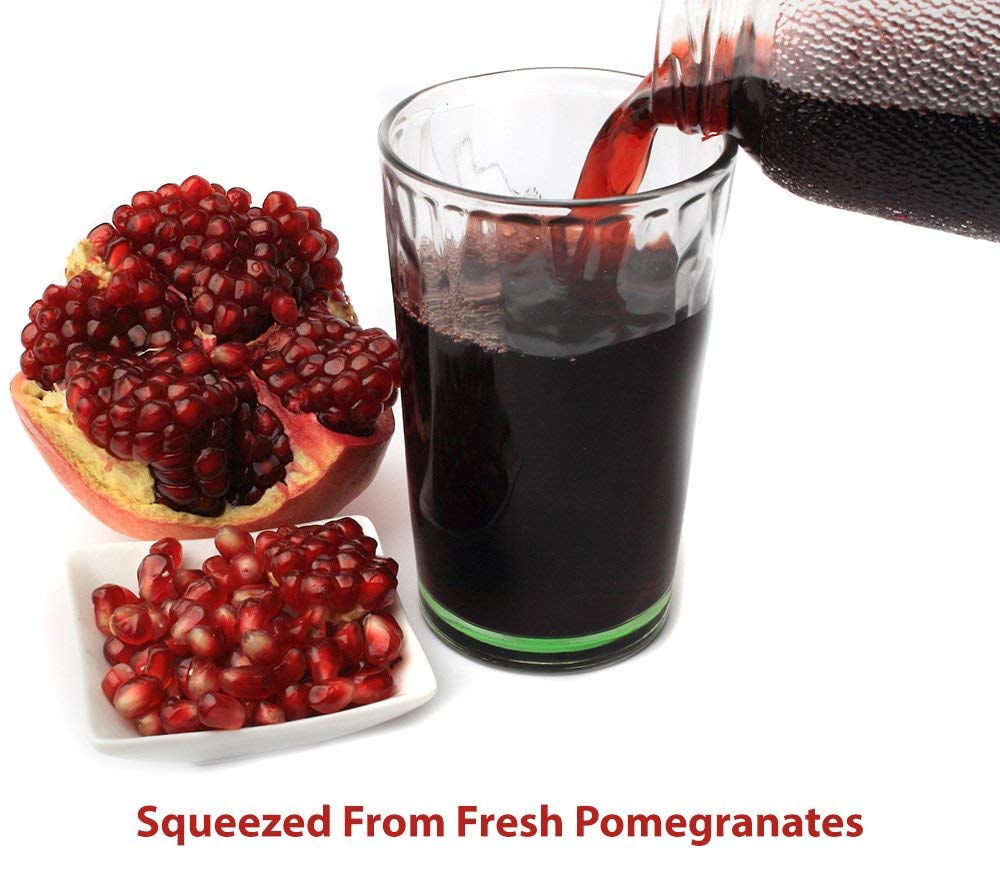 Pomegranaze serving glass ready for daily antioxidant boost.