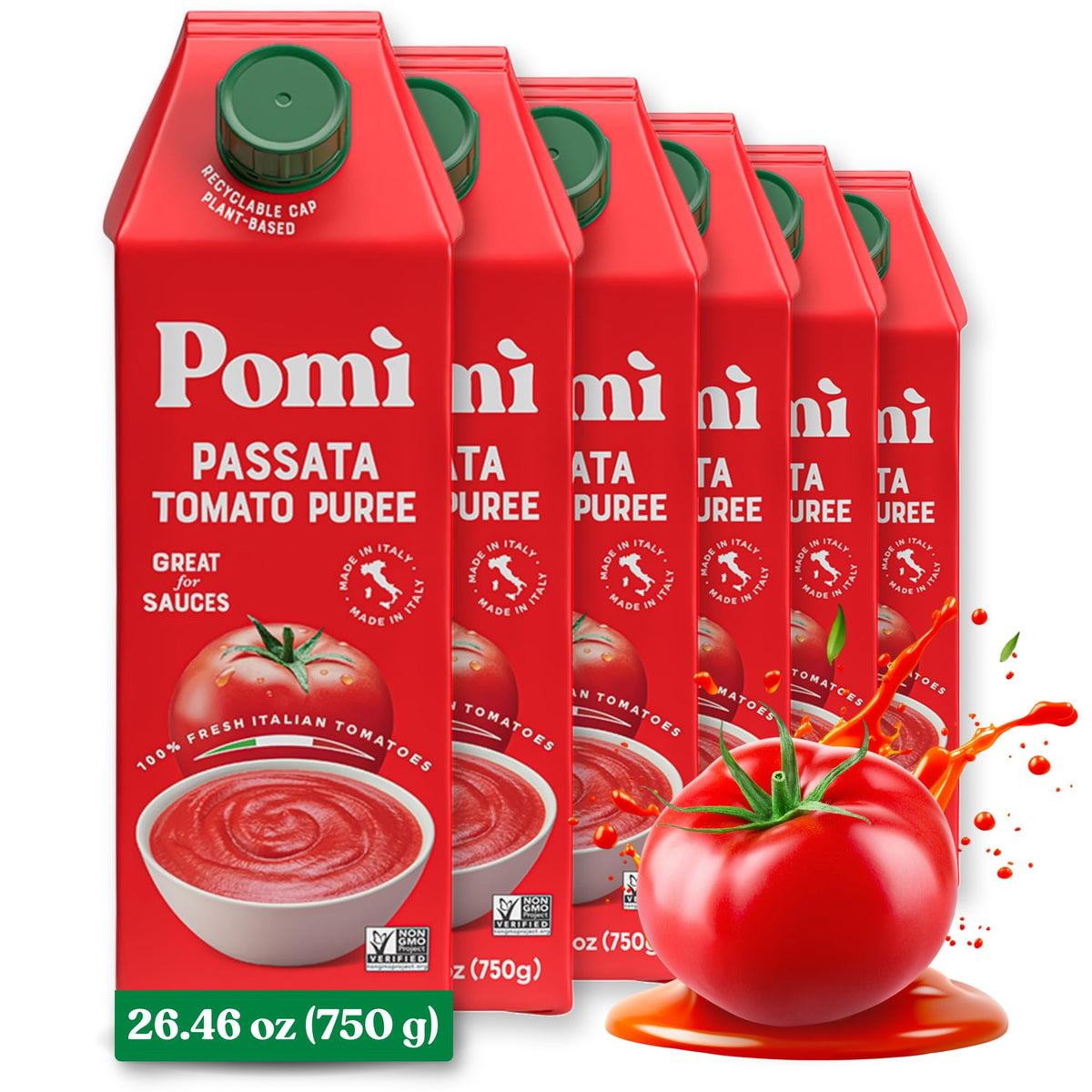 Pomì Passata Italian tomatoes for rich sauce base.