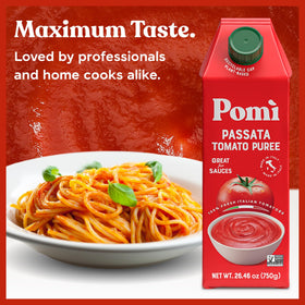 Pomì Passata non-GMO gluten-free option for healthy cooking.