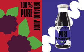 Pomona Organic Blackberry Juice glass bottle, ideal for smoothies