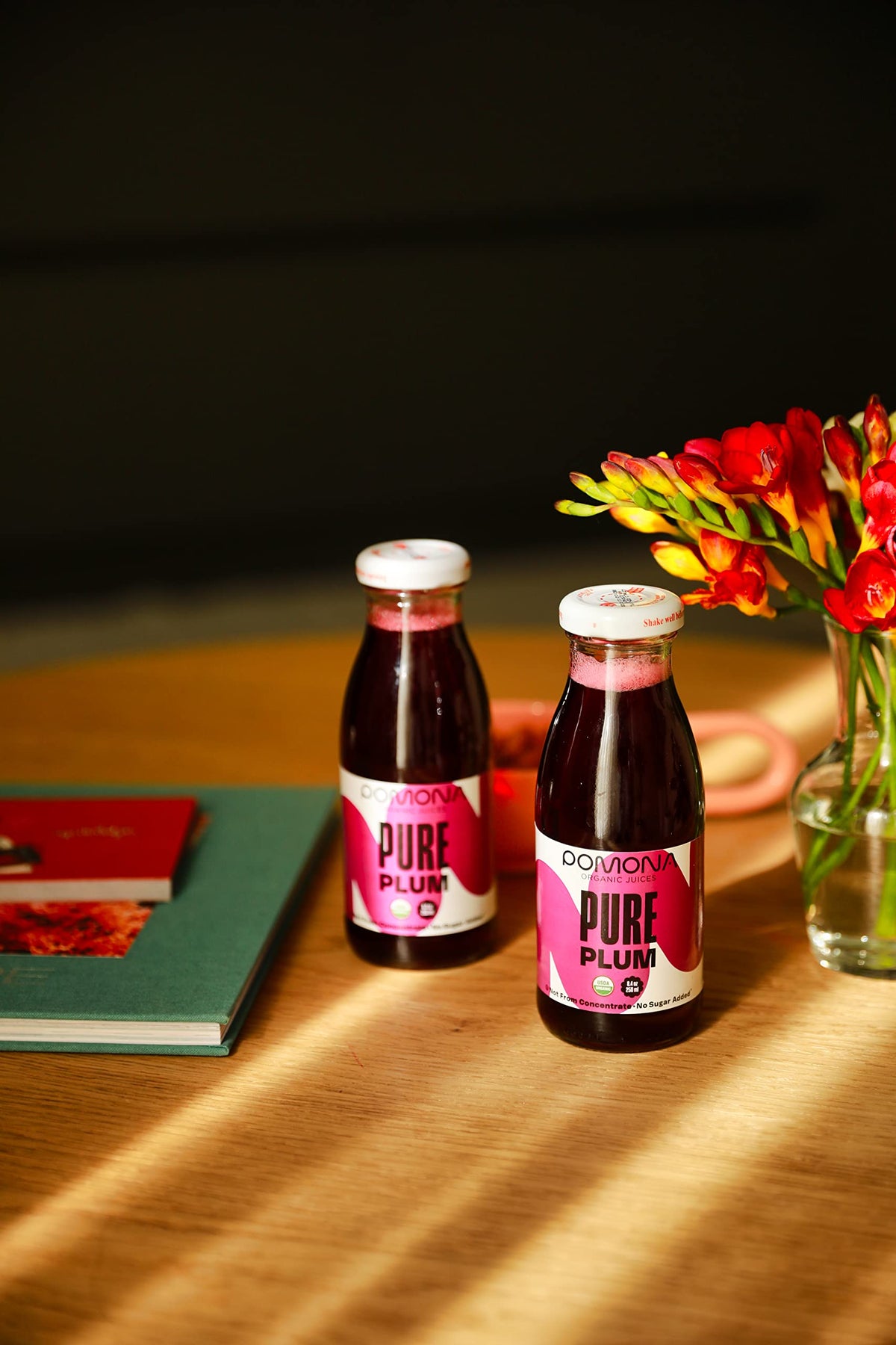 Pomona Organic Plum Juice pack of 12 ready for on-the-go refreshment