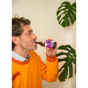 Pomona Prune Juice on-the-go: ready-to-drink pack for busy days without added sugars.